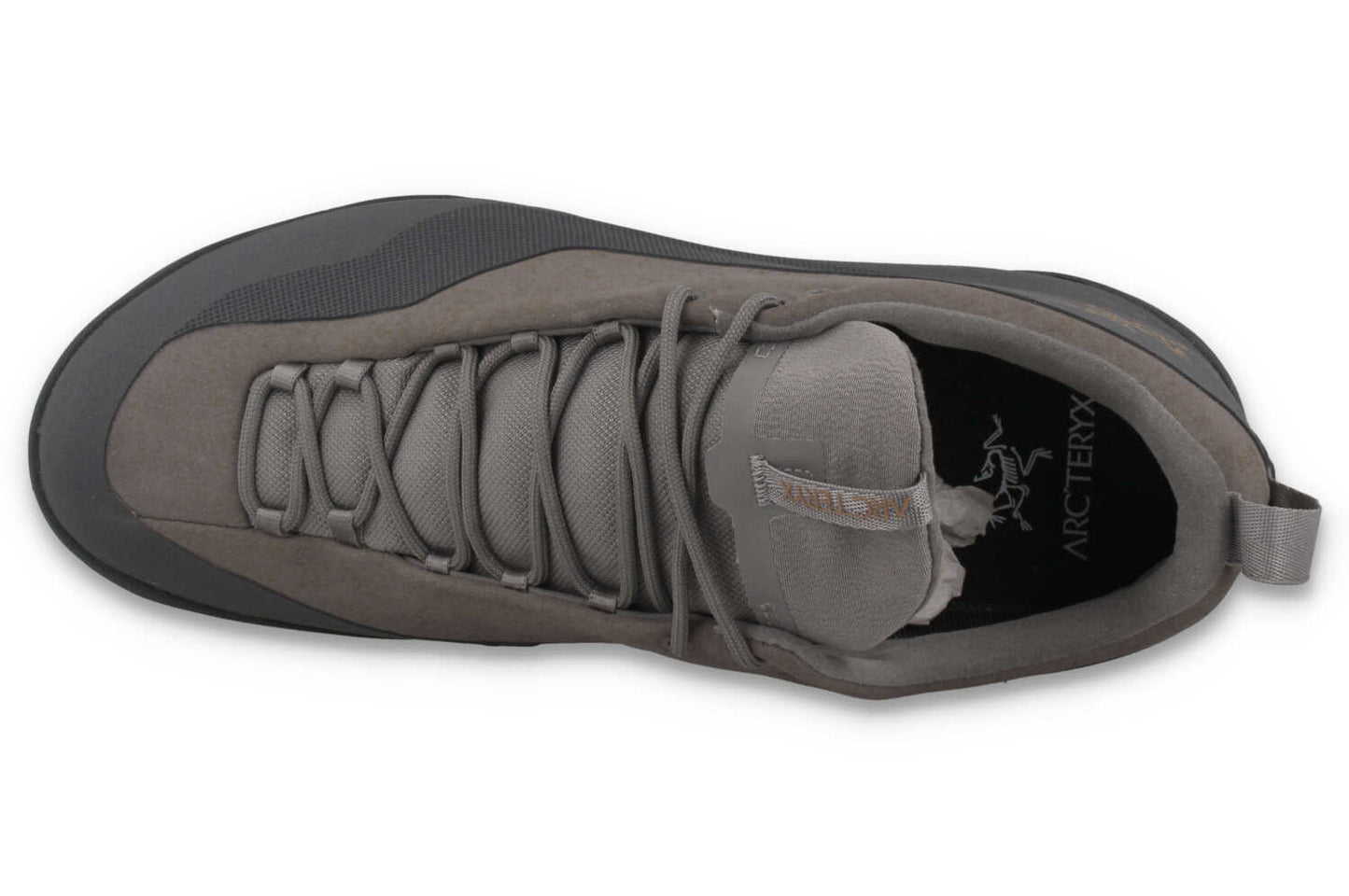 Arc'teryx Konseal GORE-TEX® in grau – Draufsicht / Vogelperspektive