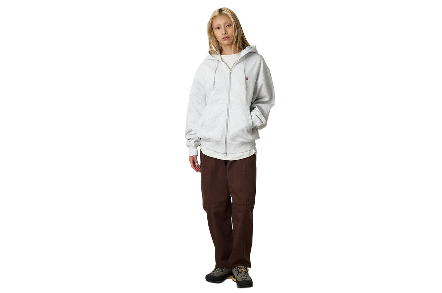 One Point Zip Hooded