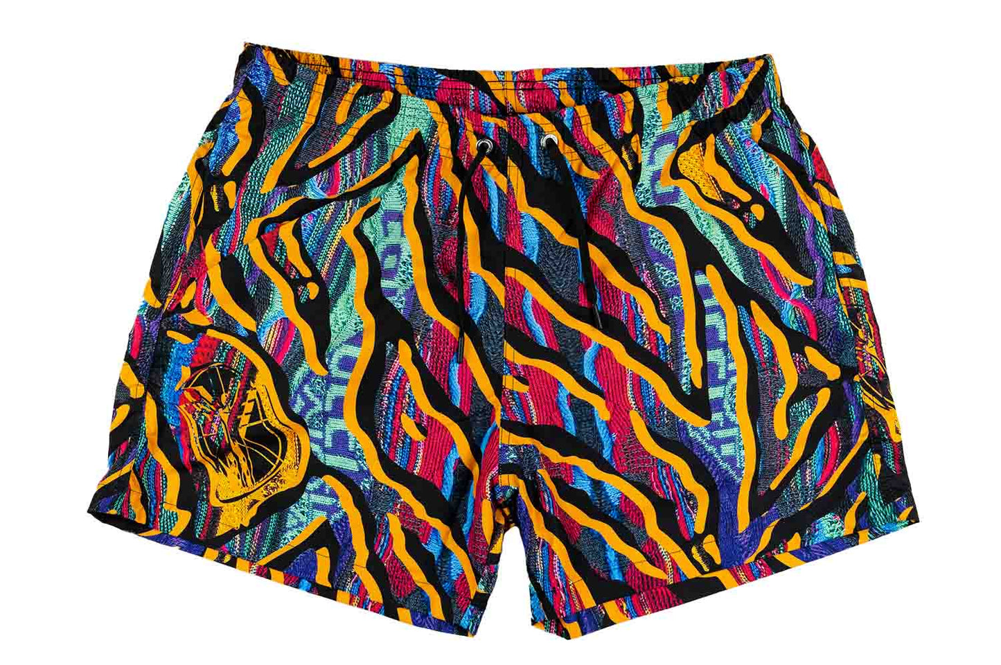 Badeshorts mit Strickmusterdruck