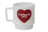 Heart Glass Mug - 