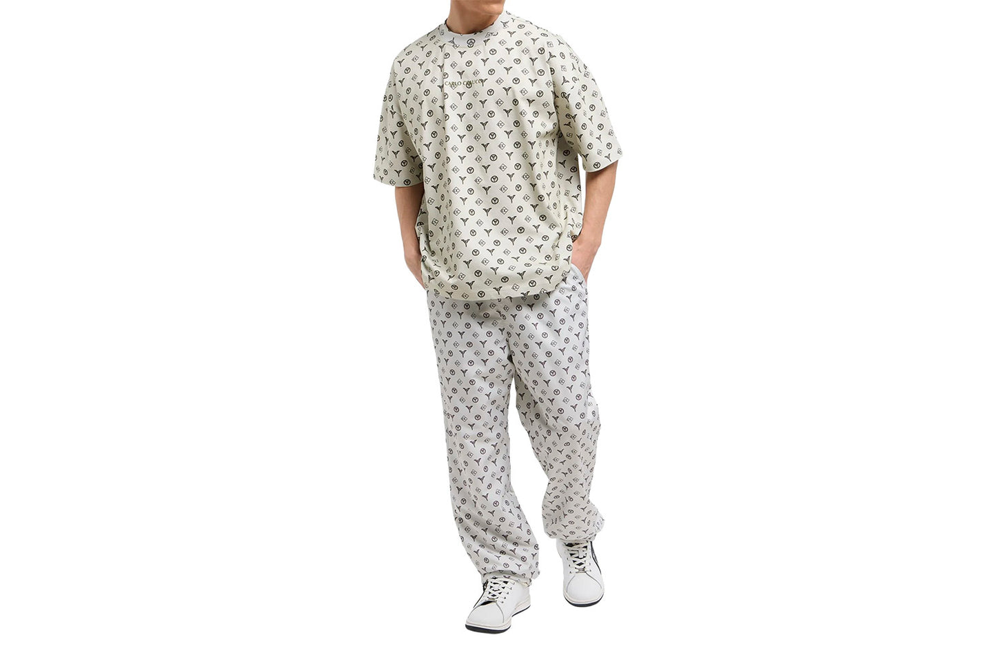 Oversize Logo T-Shirt - Torn pages of Colucci