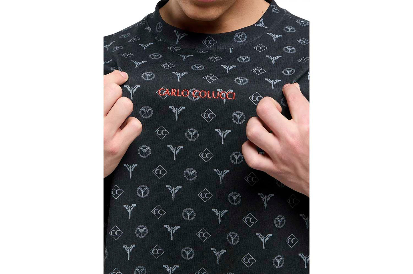 Oversize Logo T-Shirt - Torn pages of Colucci