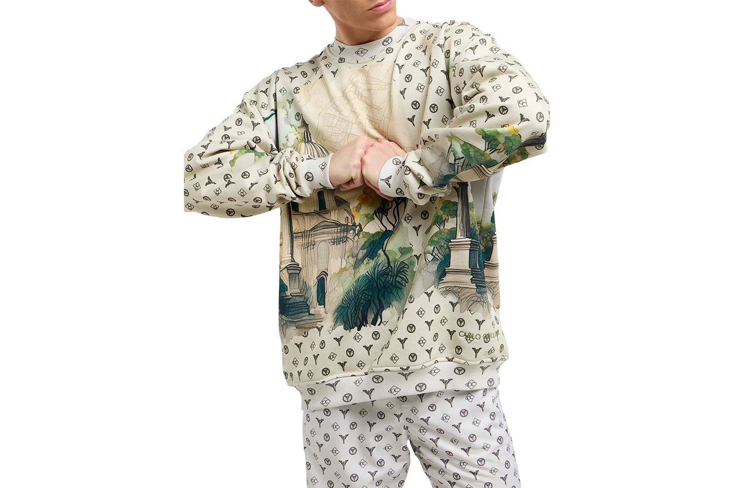 Oversize Sweatshirt - Torn pages of Colucci