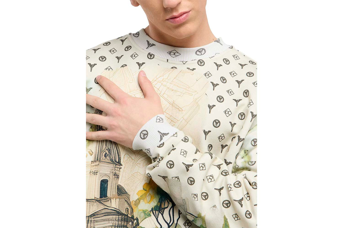 Oversize Sweatshirt - Torn pages of Colucci