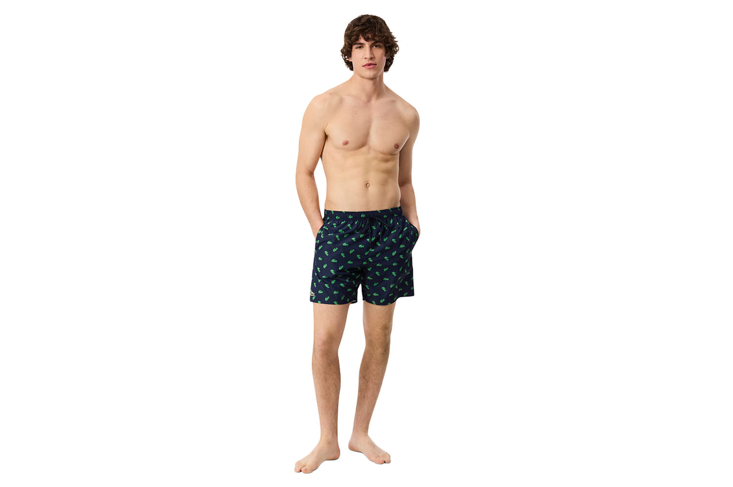 Badehose mit Kroko-Print