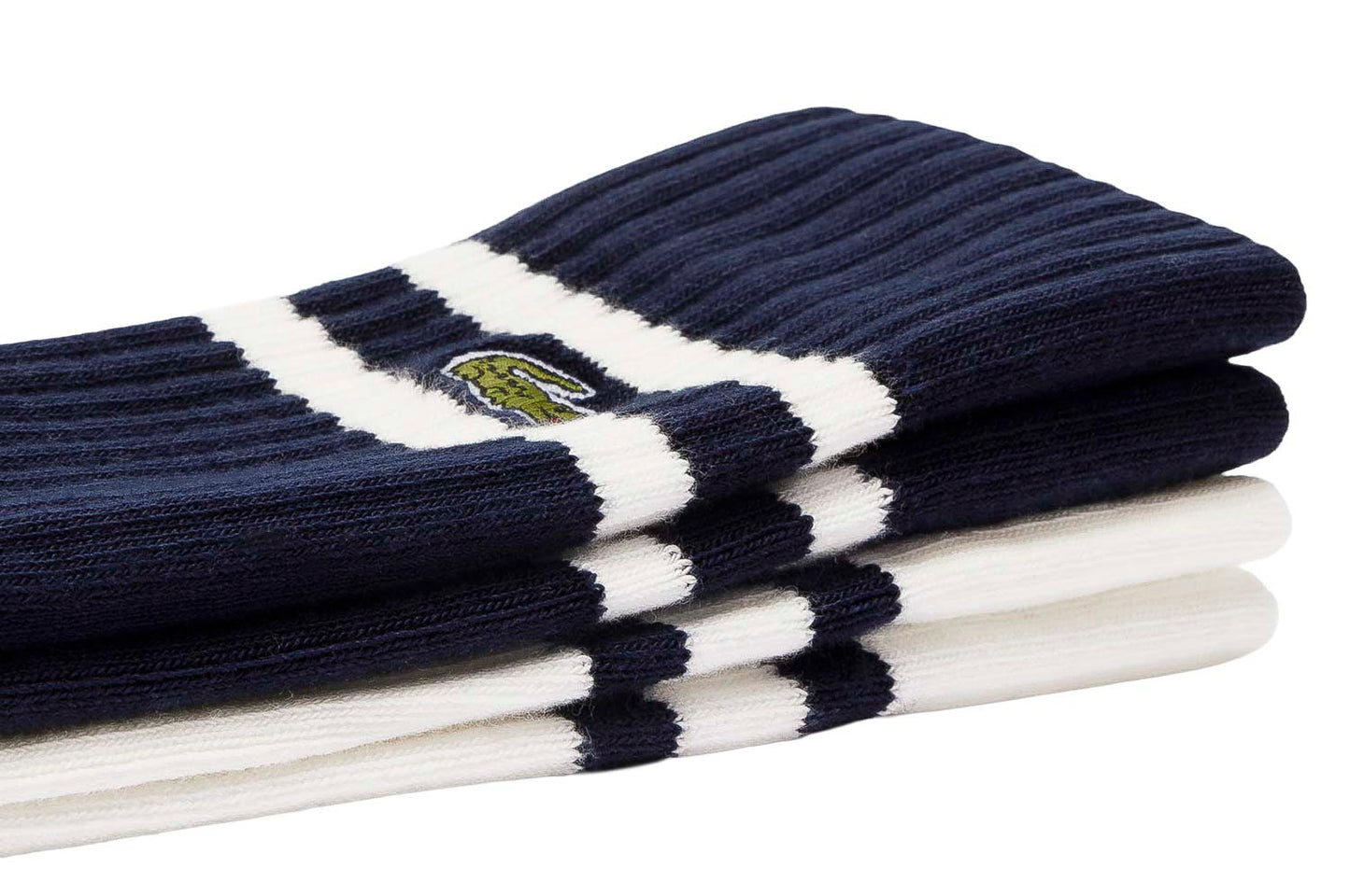 Socken aus gerippter Baumwolle