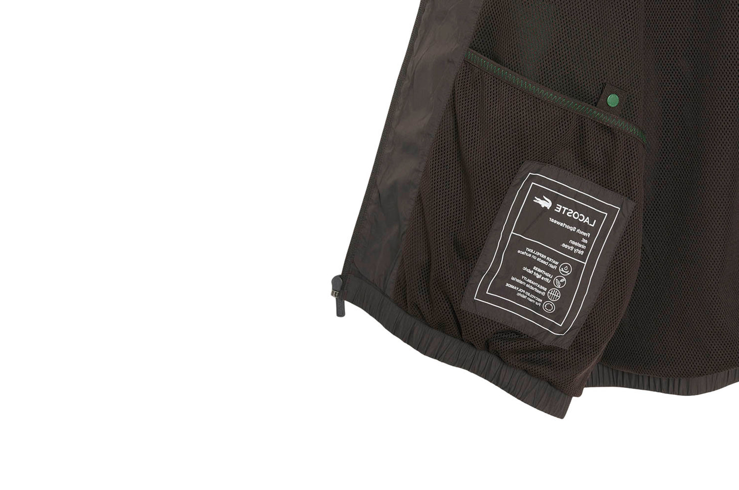 Wasserabweisende Trainingsjacke mit Kapuze