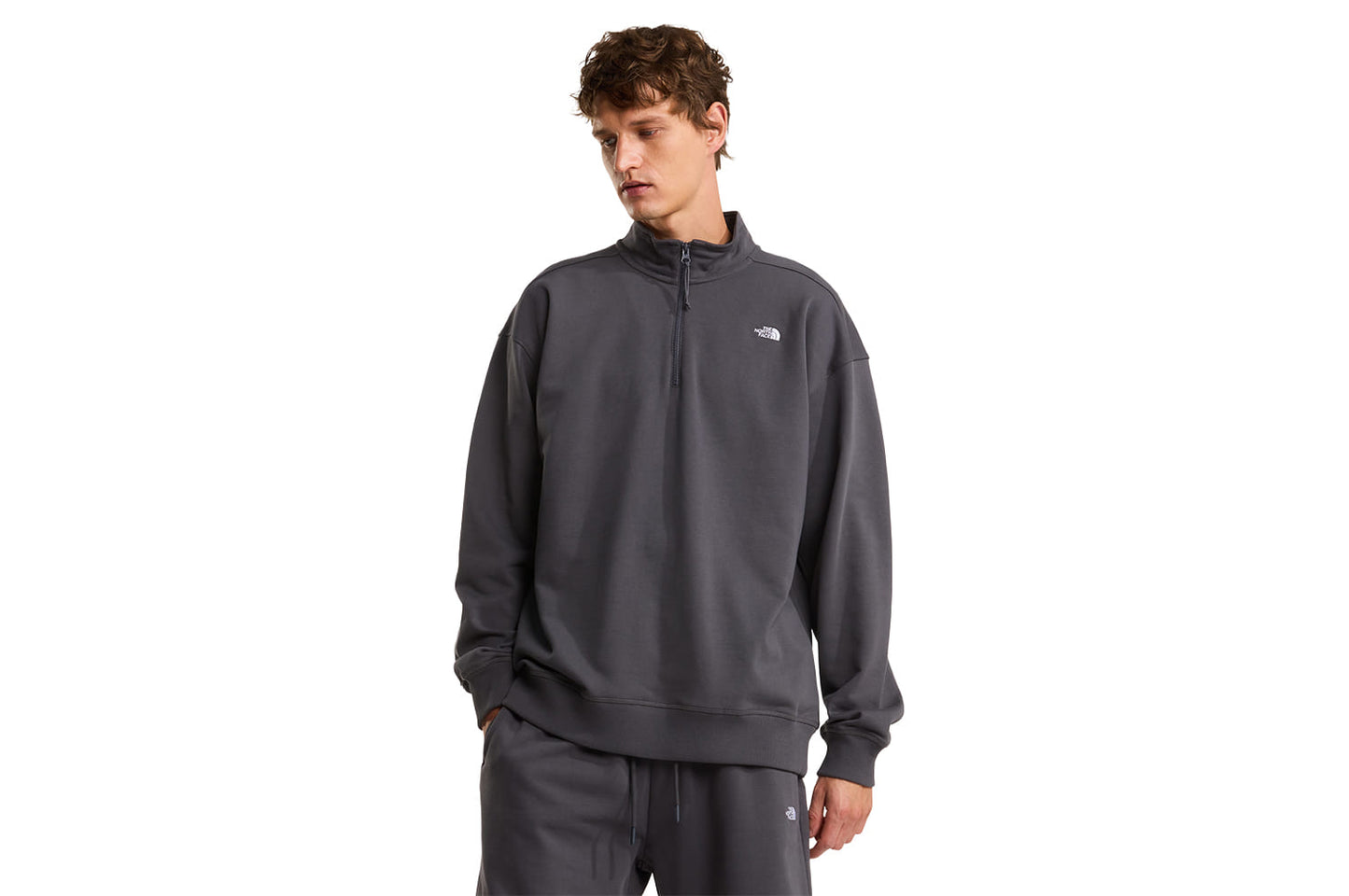 Essential Light Relaxed 1/4 Zip Crew
