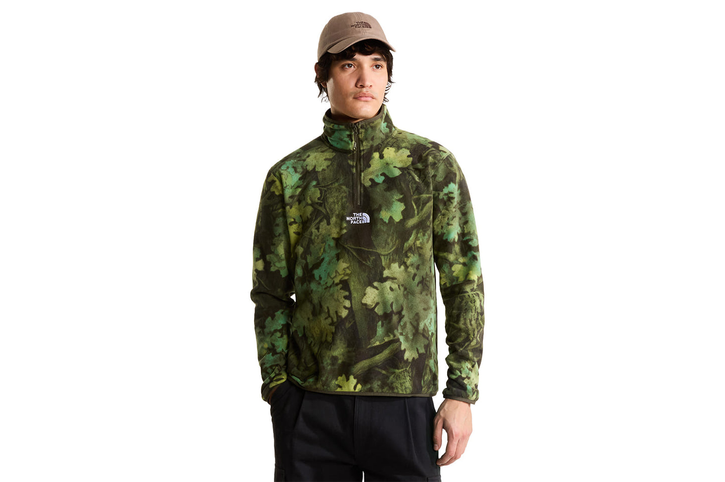 Glacier Novelty Logo Print 1/4 Zip Fleece