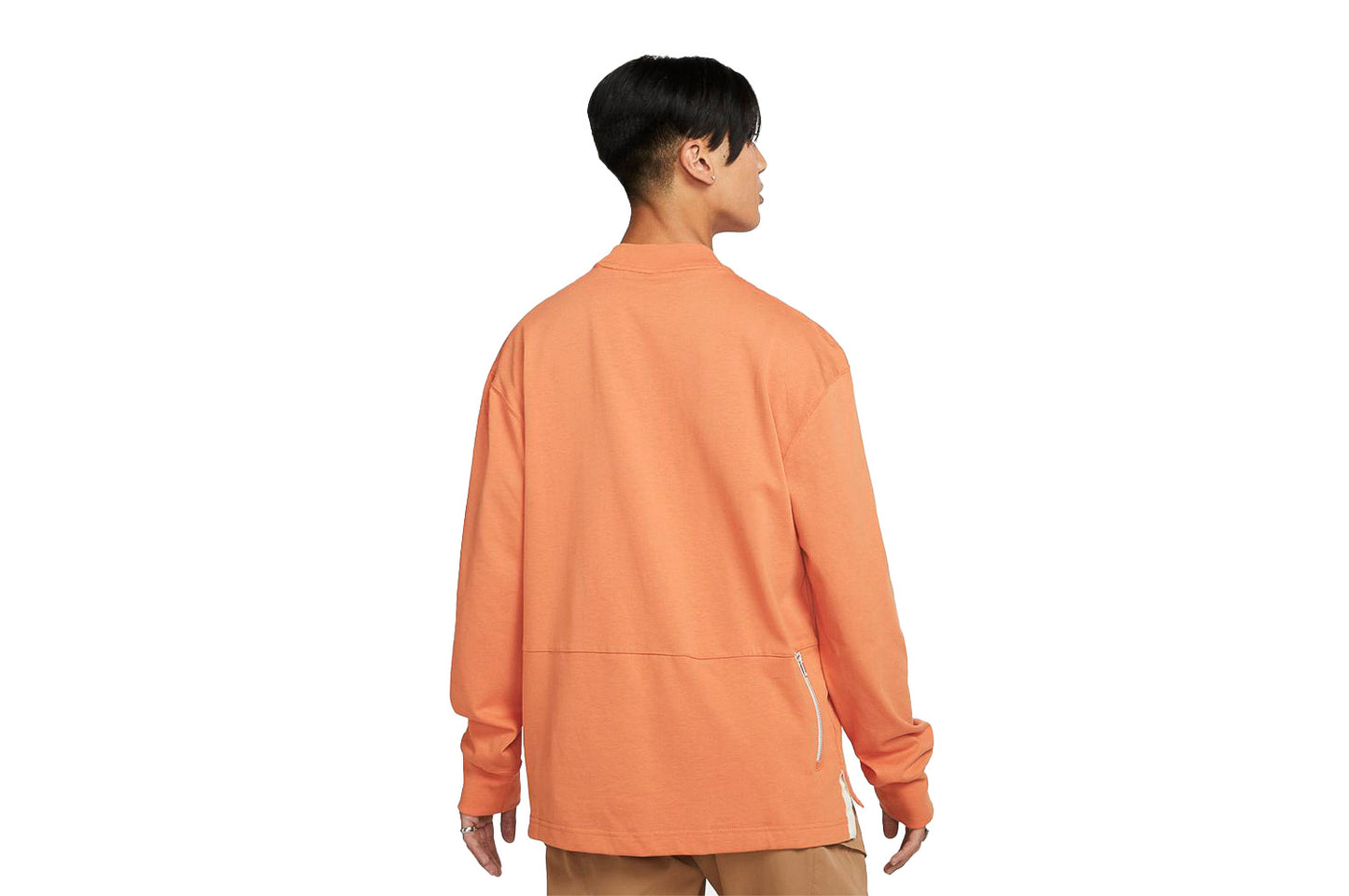Long-Sleeve Mock Neck Top