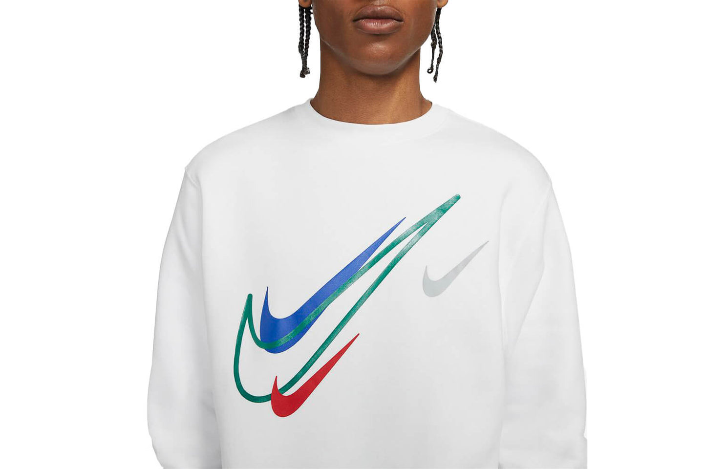 Multi Swoosh Graphic Fleece Sweatshirt